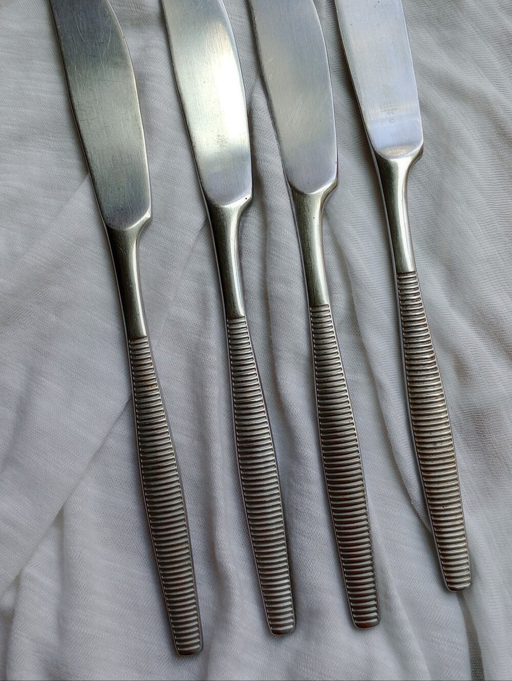 Dansk Denmark Set Of Four Butter Knives/ IHQ /VI MCM Stainless Replacement Pcs - Picture 5 of 9